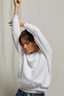 Ziggy Cotton Fleece Crew White