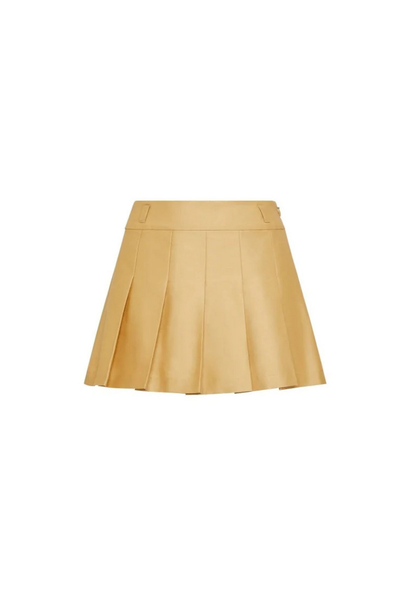 Flora Mini Skirt Beige