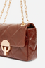Medium Leather Moon Bag Havana