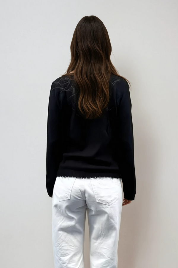 Jessie V-Neck Sweater Black