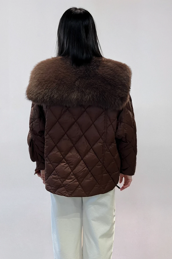 Short Tick Tock Jacket Chocolate