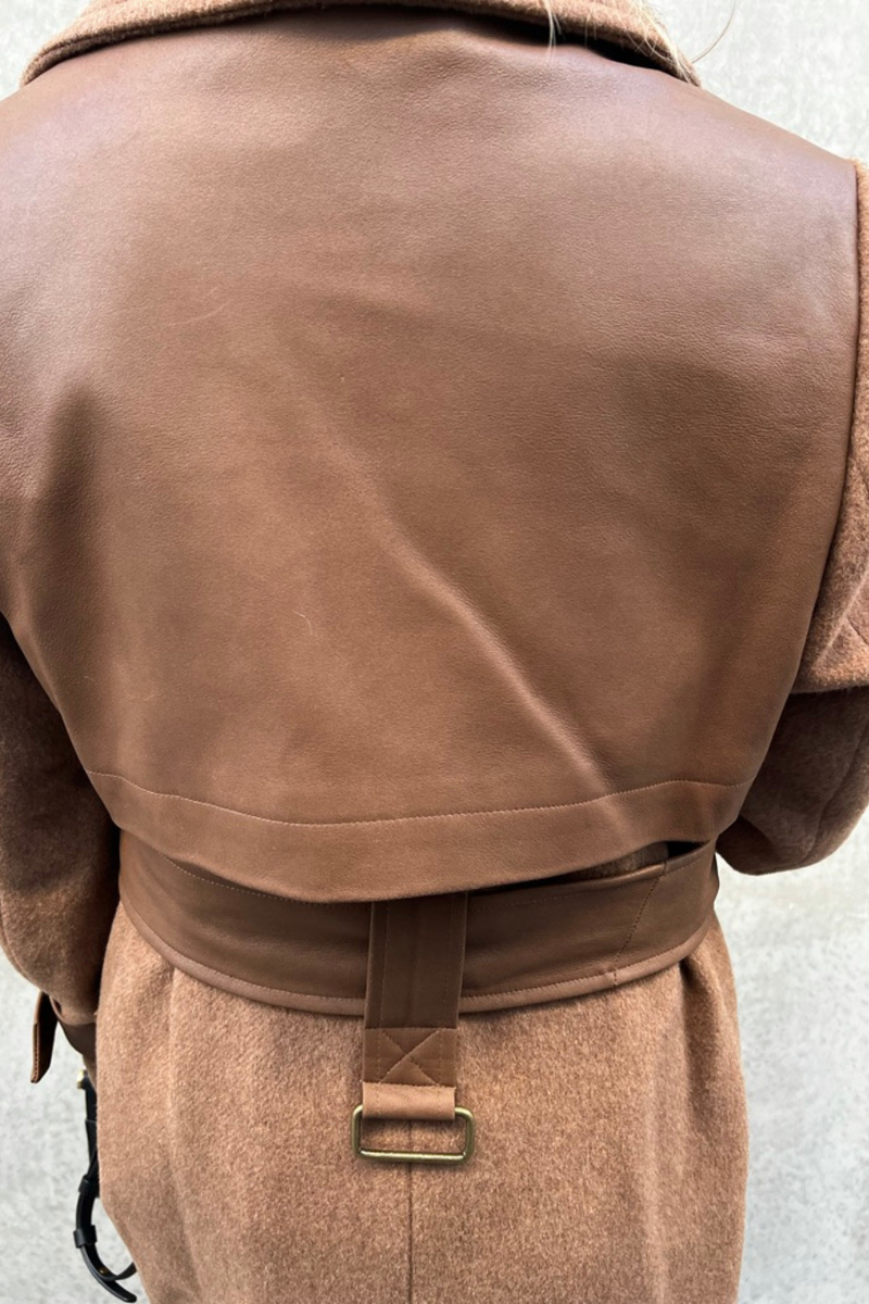 Everly Wool Jacket Camel Melange
