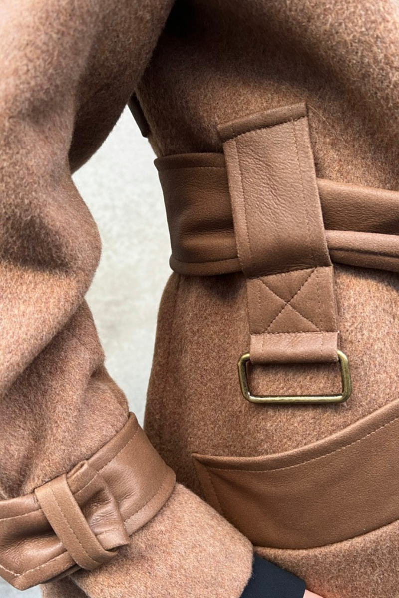 Everly Wool Jacket Camel Melange