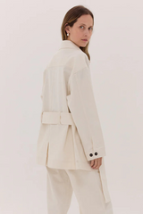 The Denim Safari Jacket Natural