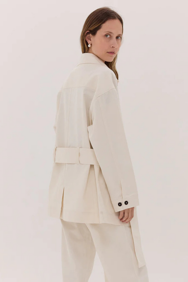 The Denim Safari Jacket Natural
