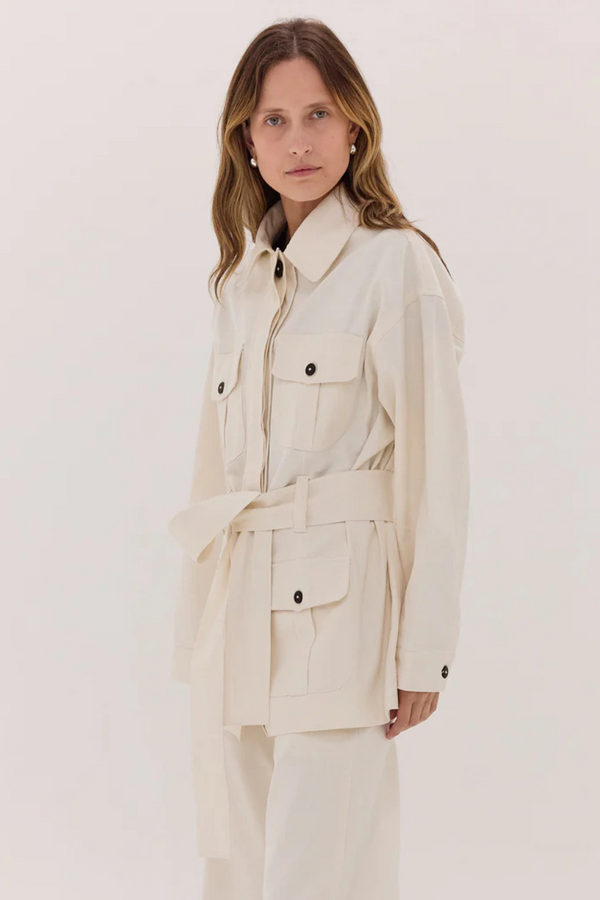 The Denim Safari Jacket Natural