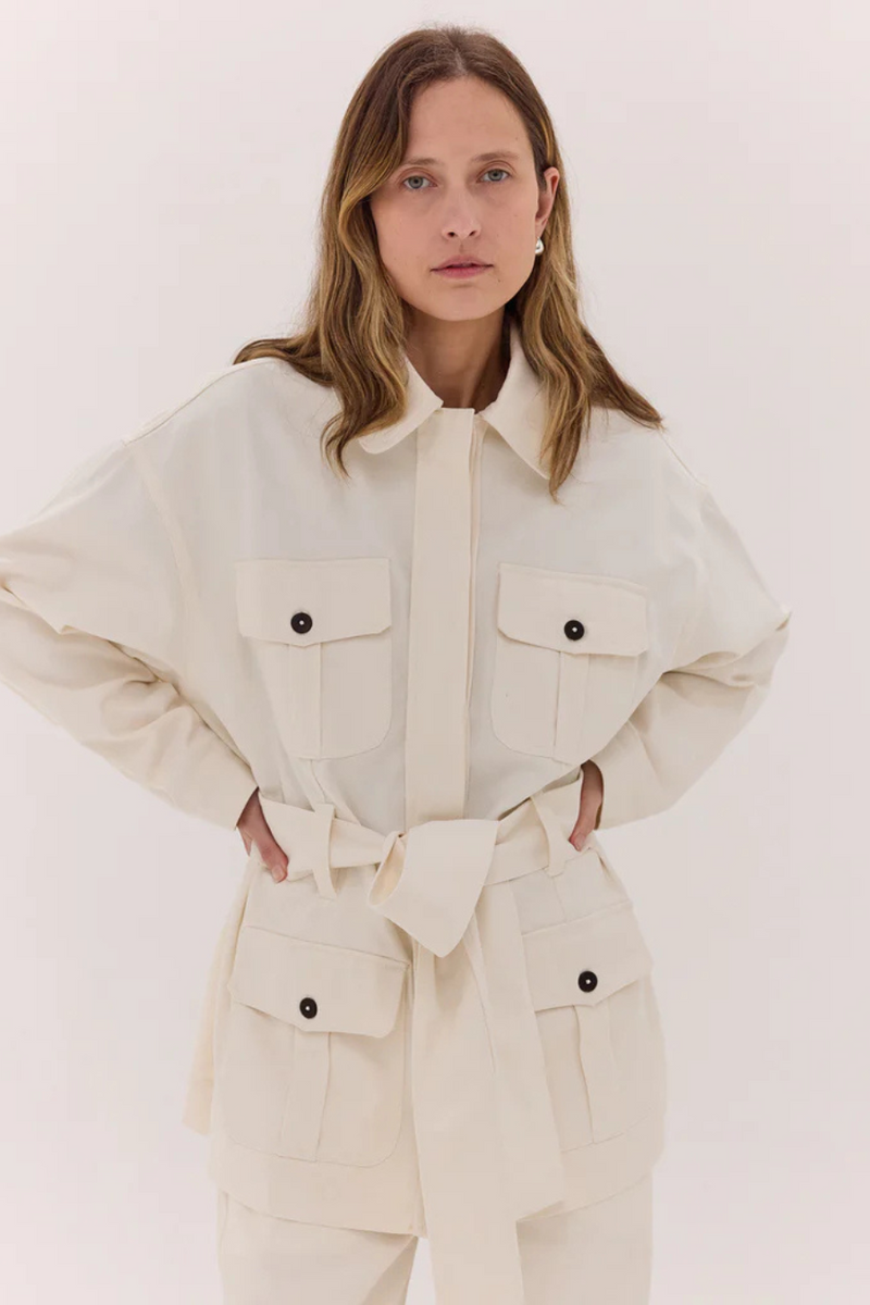 The Denim Safari Jacket Natural