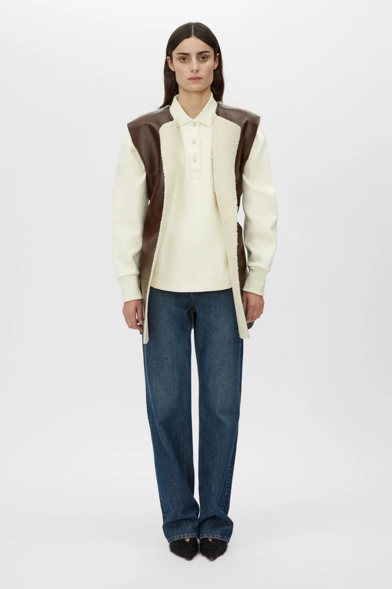 Oswald Reversible Shearling Vest Chicory