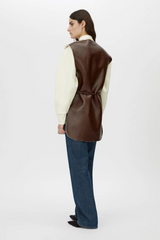 Oswald Reversible Shearling Vest Chicory