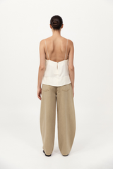 Mid Rise Balloon Jeans Sahara