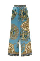 Cassie Silk Pant Blue
