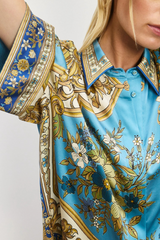 Cassie Silk Shirt Blue