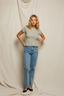 April Raglan Baby Tee Heather Grey