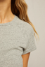 April Raglan Baby Tee Heather Grey