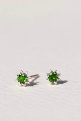Stella Earrings Silver With Chrome Diopside