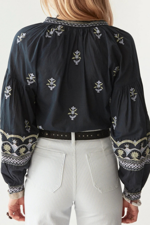 Chandra Blouse Midnight Wash