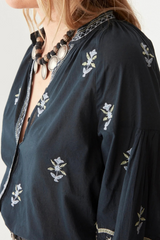 Chandra Blouse Midnight Wash