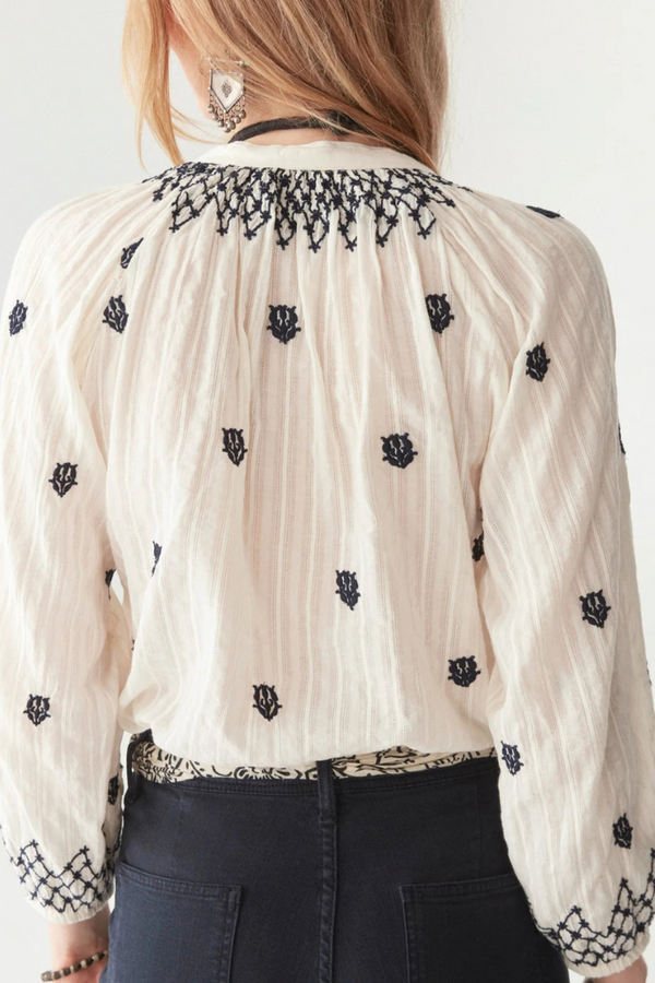 Sybille Blouse Blue Lagoon