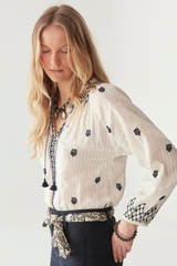 Sybille Blouse Blue Lagoon