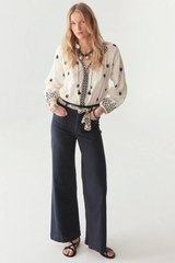 Sybille Blouse Blue Lagoon