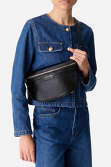 Leather Bum Bag Noir
