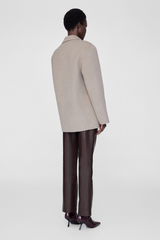 Quinn Blazer Oatmeal Melange Cashmere Blend