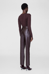 Slyvie Long Sleeve Tee Dark Brown