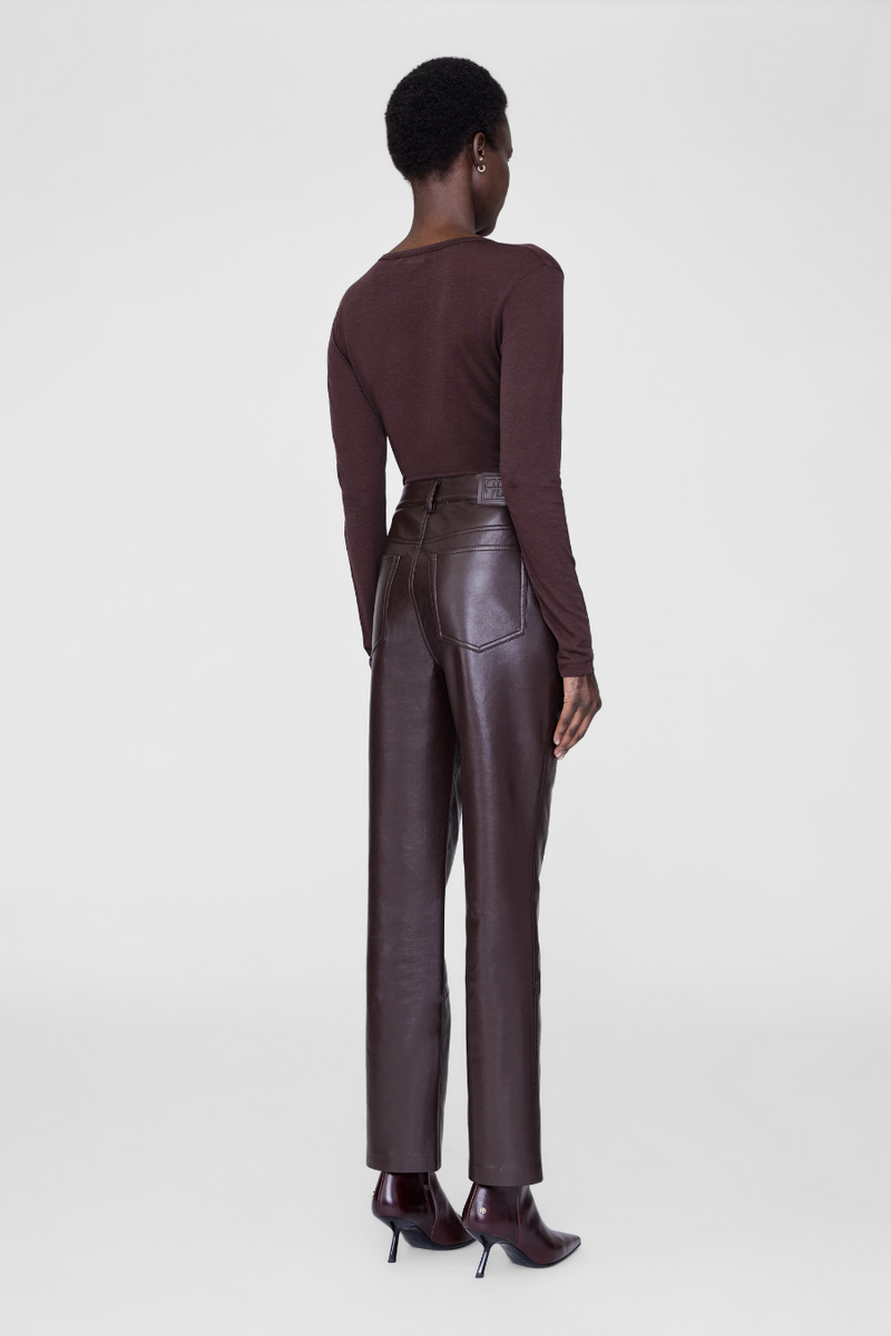 Slyvie Long Sleeve Tee Dark Brown