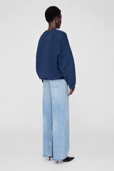 Jaci Sweatshirt Paris Washed Navy