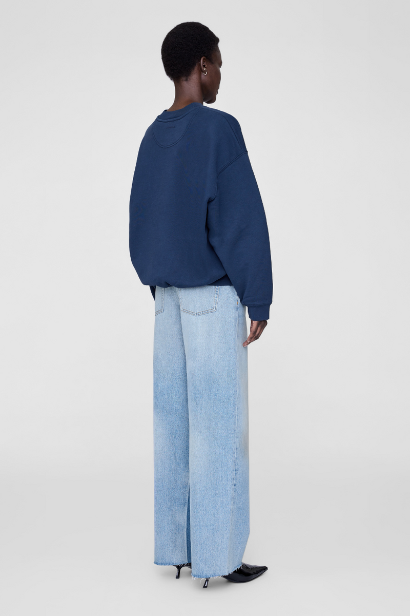 Jaci Sweatshirt Paris Washed Navy