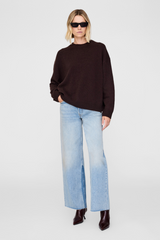 Lee Crew Sweater Deep Brown