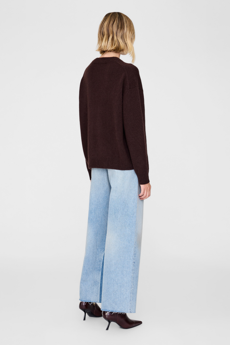 Lee Crew Sweater Deep Brown