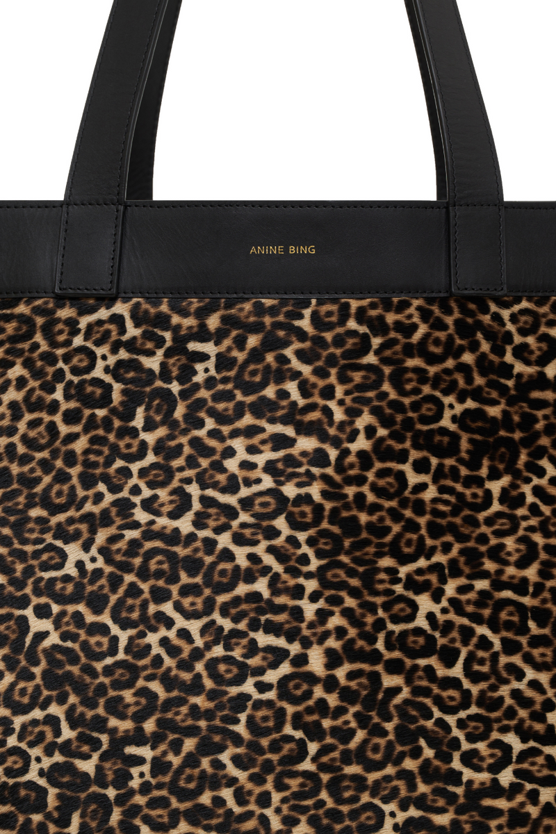 Large Rio Tote Leopard Calf Hair