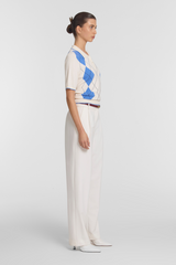 Clover Polo Argyle Print