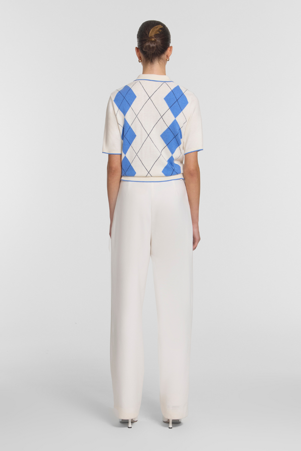 Clover Polo Argyle Print
