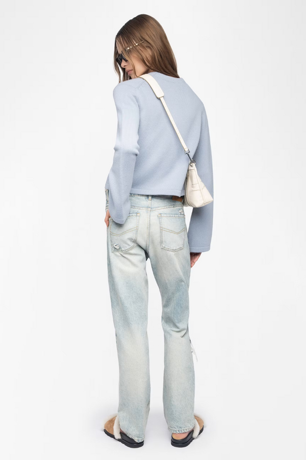 Nolly Cashmere Cardigan Light Blue