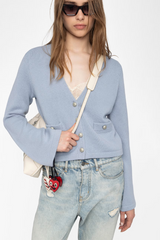 Nolly Cashmere Cardigan Light Blue