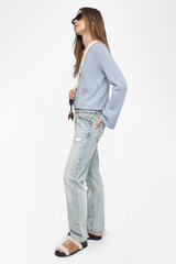 Nolly Cashmere Cardigan Light Blue