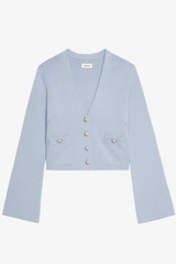 Nolly Cashmere Cardigan Light Blue