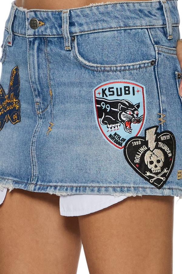 Micro Mini Skirt Horizon Patch