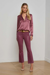 Tyler Long Sleeve Blouse Dark Mauve