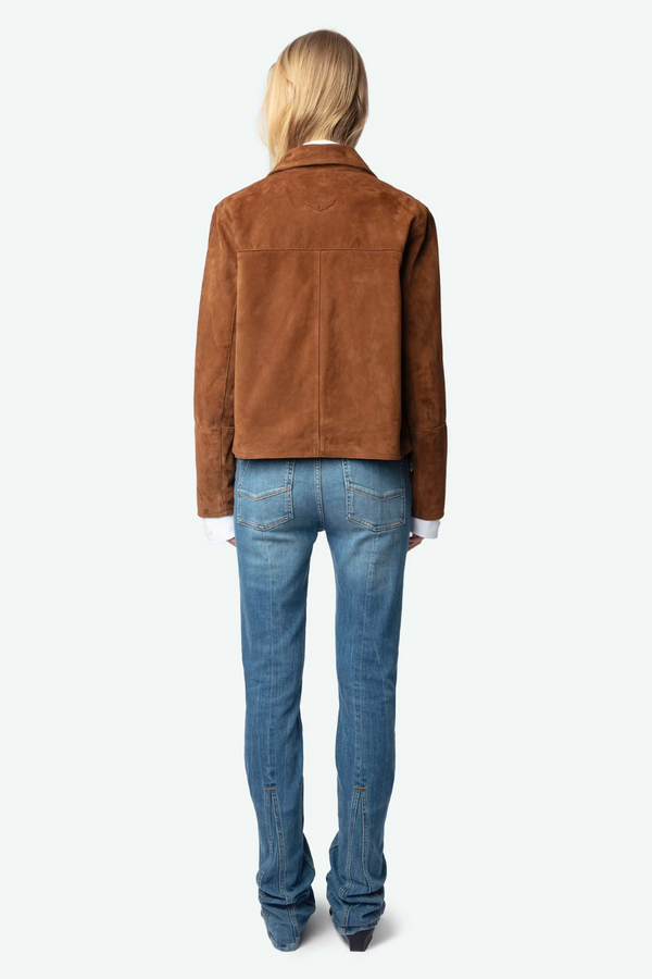 Lessa Suede Jacket Cognac