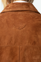 Lessa Suede Jacket Cognac