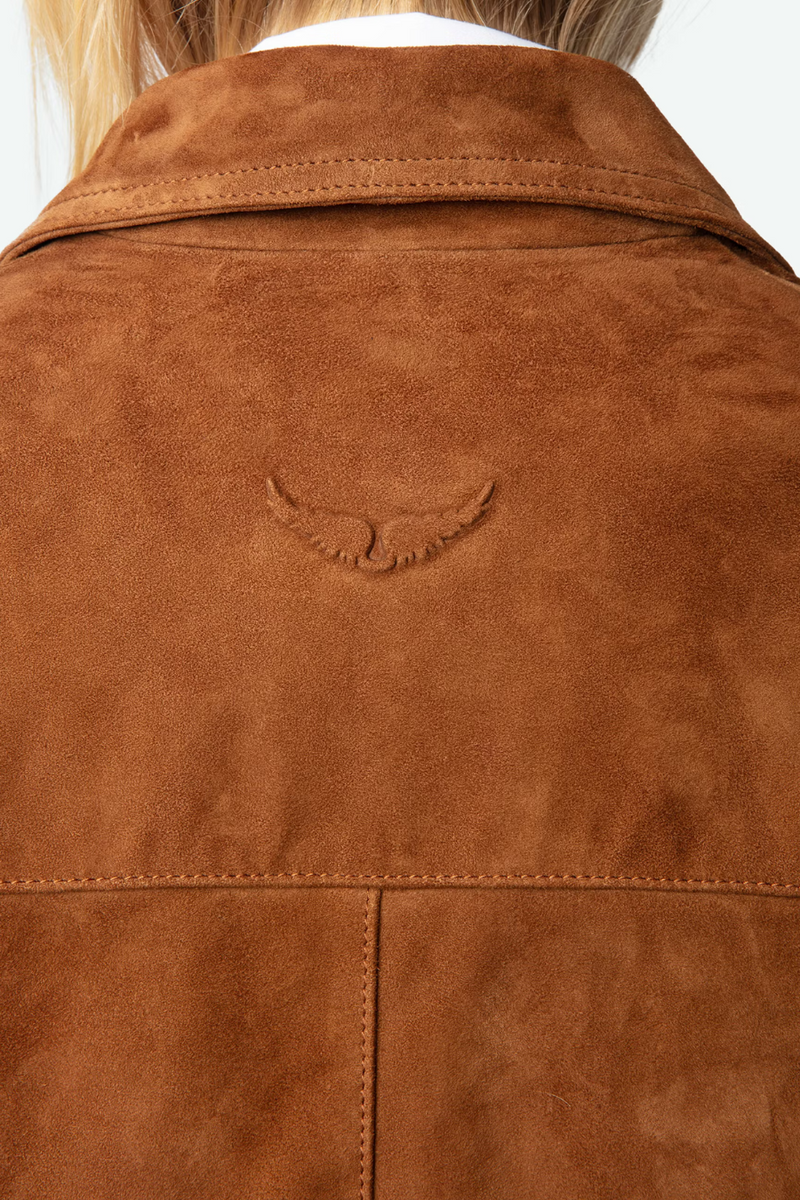 Lessa Suede Jacket Cognac