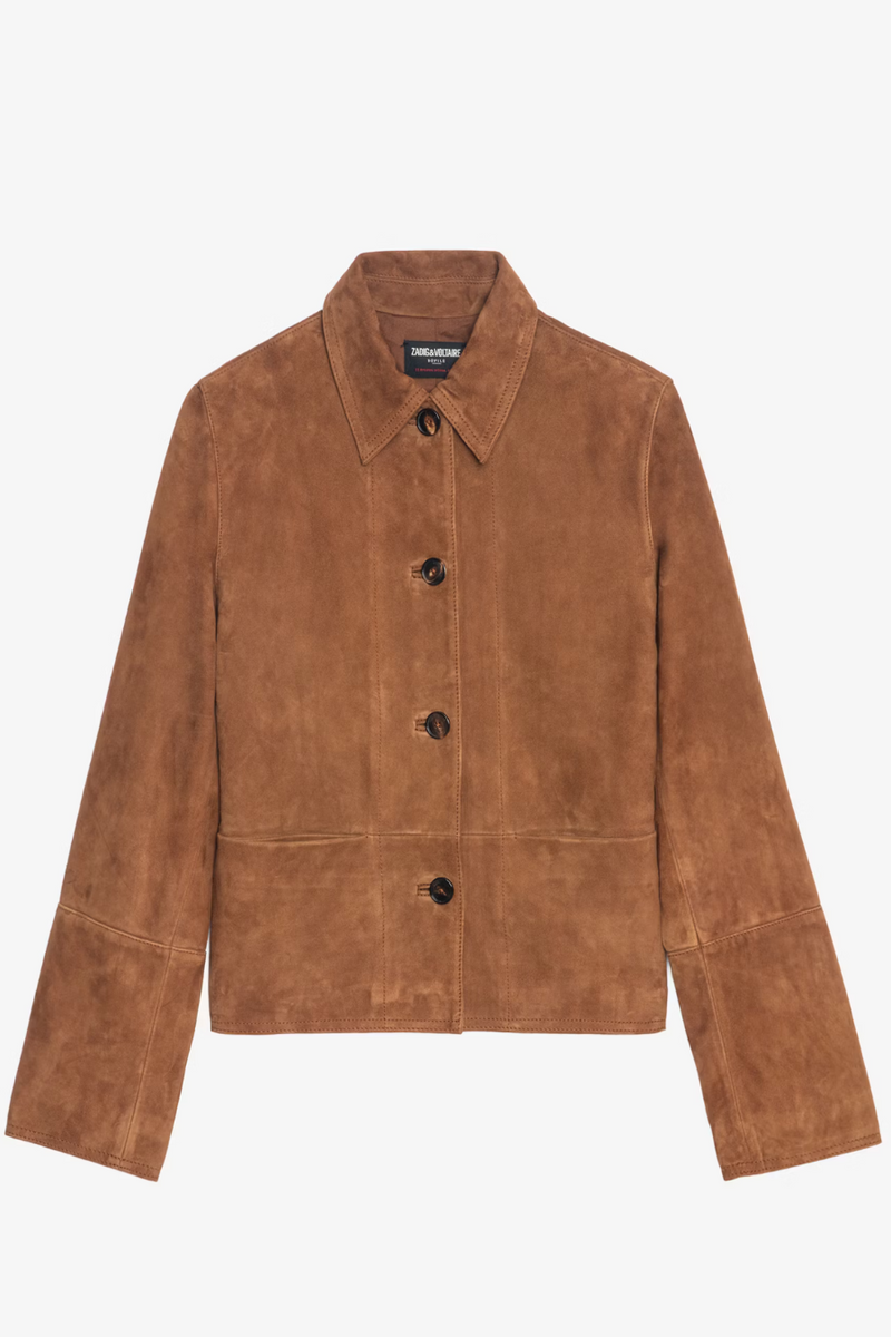 Lessa Suede Jacket Cognac