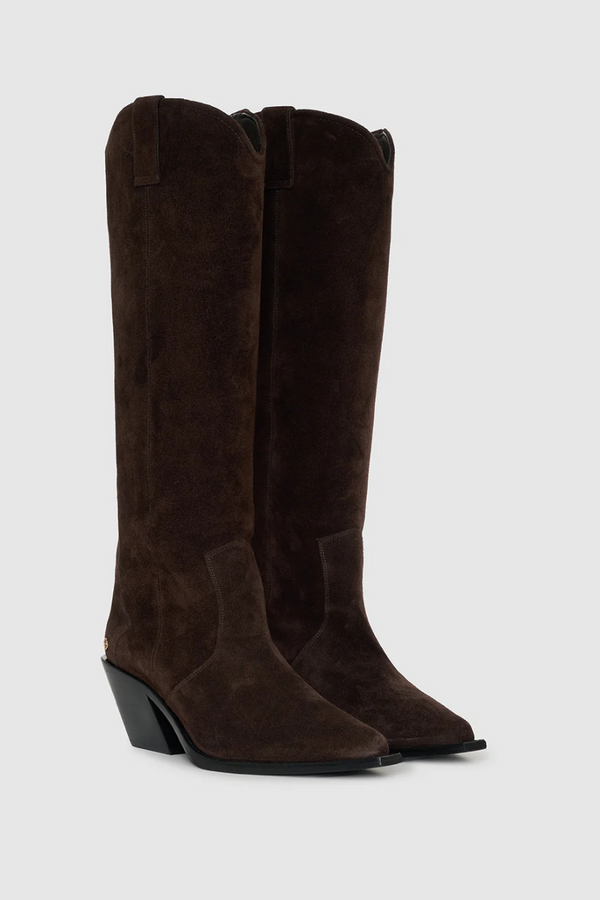 Tall Tania Boots Dark Brown Suede