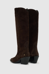 Tall Tania Boots Dark Brown Suede