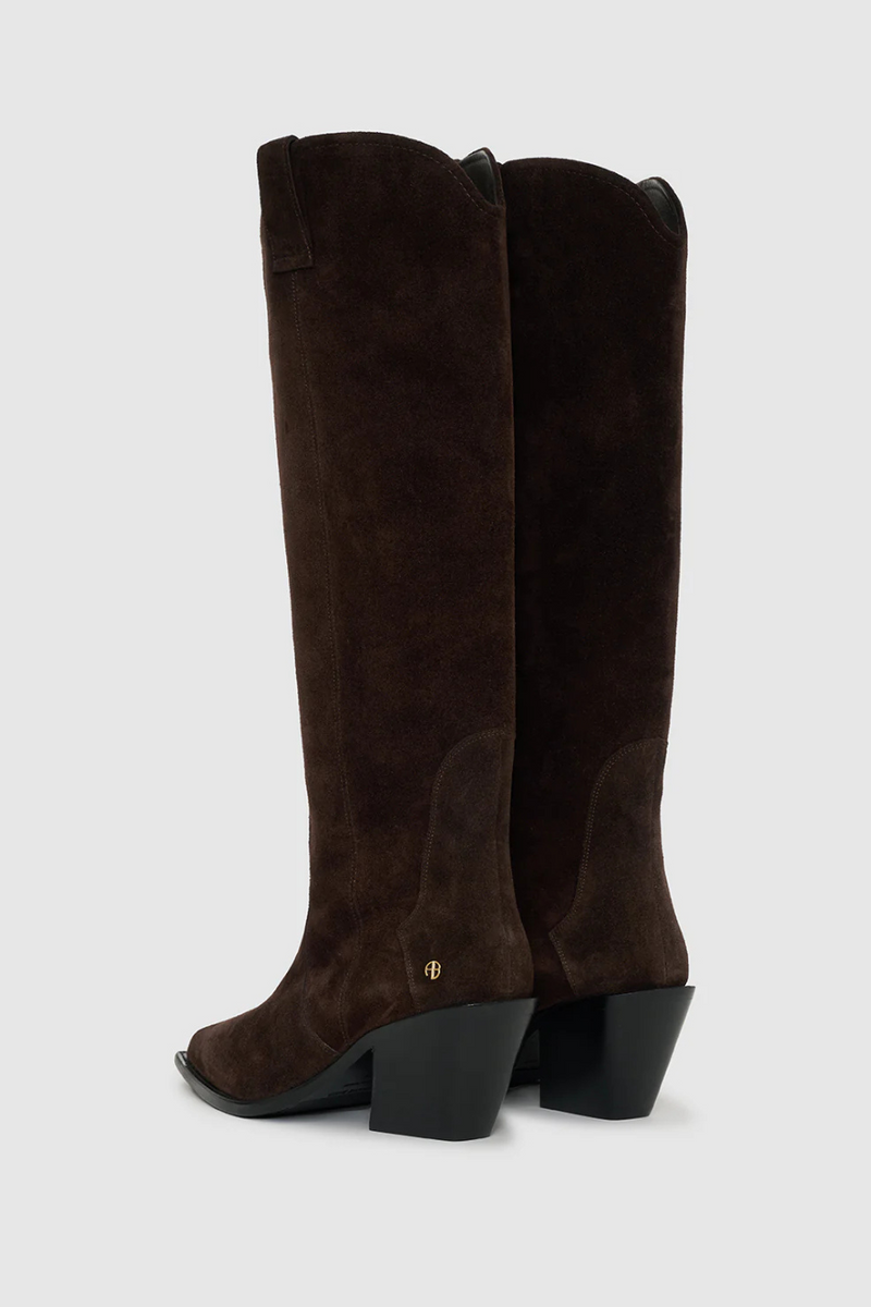 Tall Tania Boots Dark Brown Suede