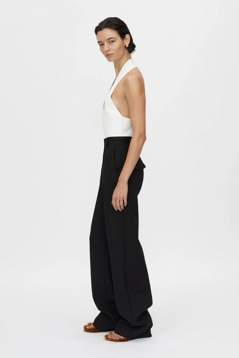 Kestrel Plunge Neck Bodysuit Ivory