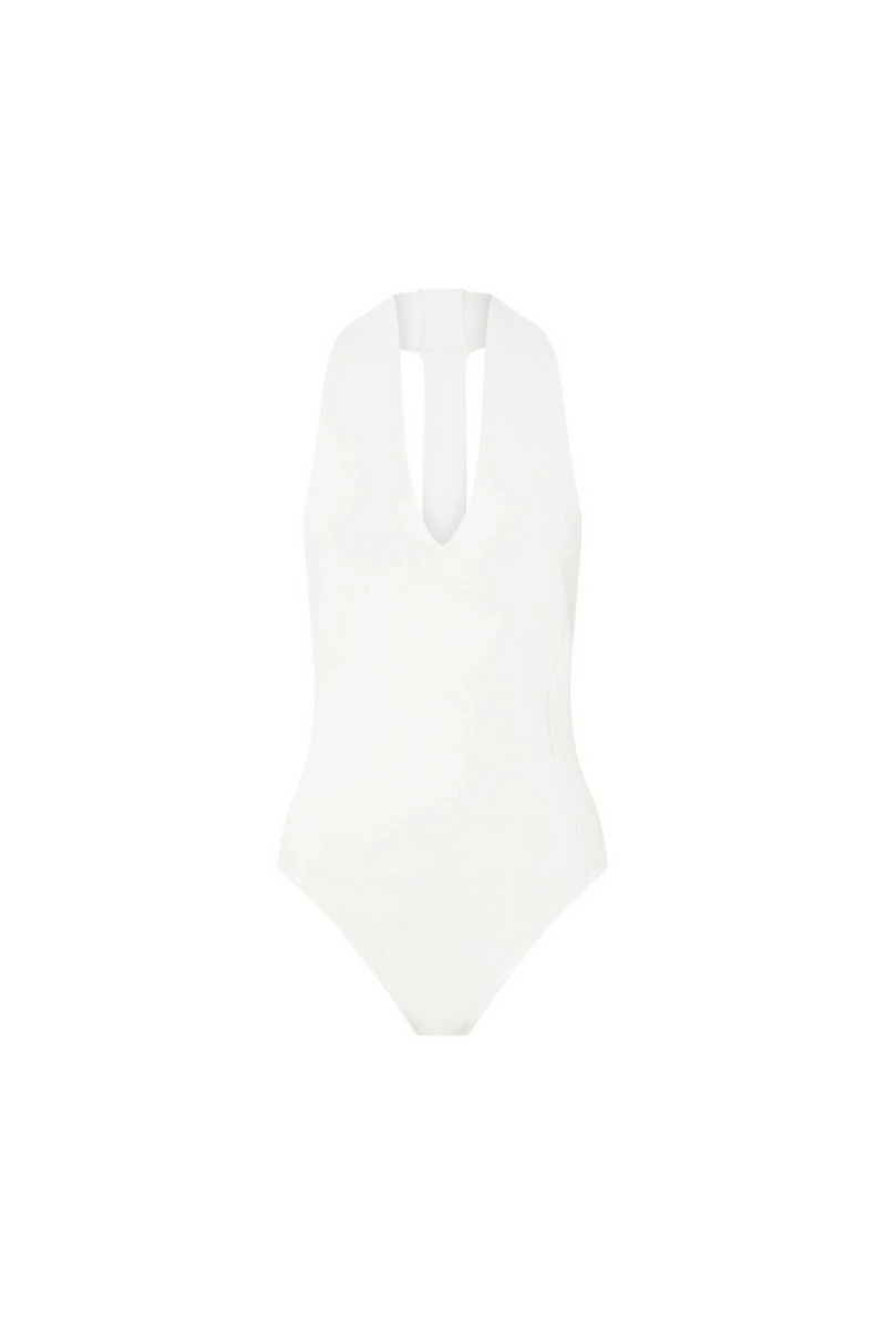 Kestrel Plunge Neck Bodysuit Ivory